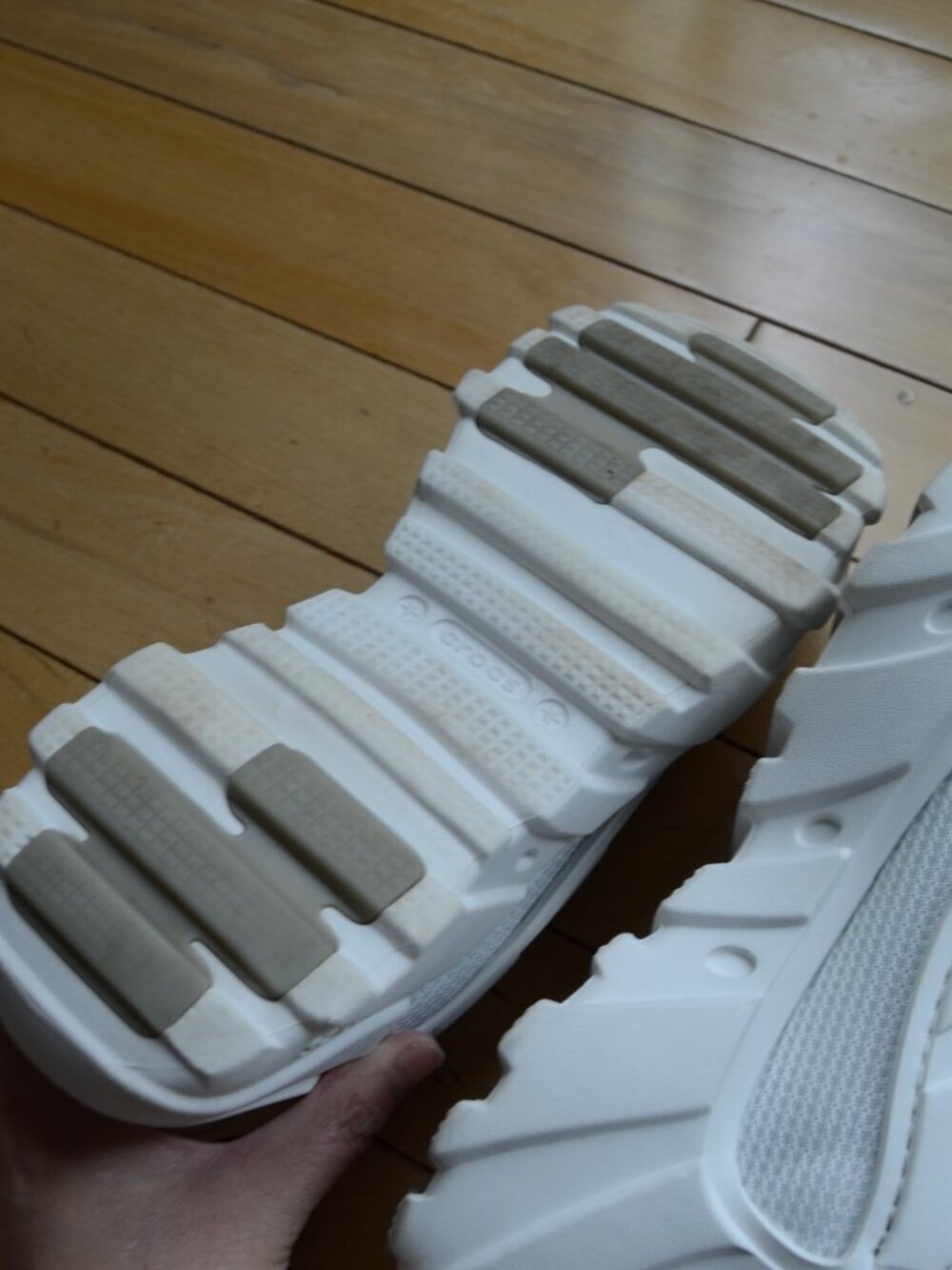 Crocs Men's Nova Trek in Almost White Multi M9 W11 - Picture 9 of 13